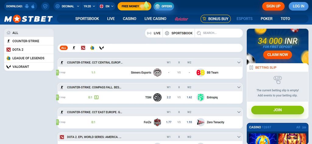 Mostbet & Establecimientos de juegos de azar online y apuestas deportivas